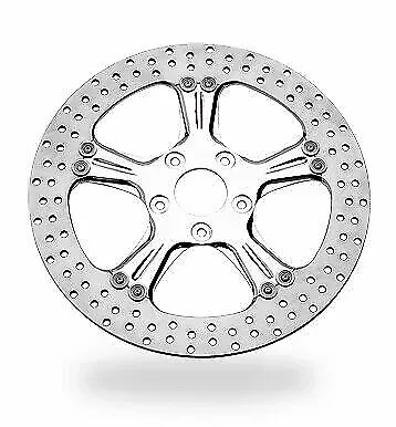 Performance Machine PM Wrath Polished Front 13" Brake Rotor Harley 00-15