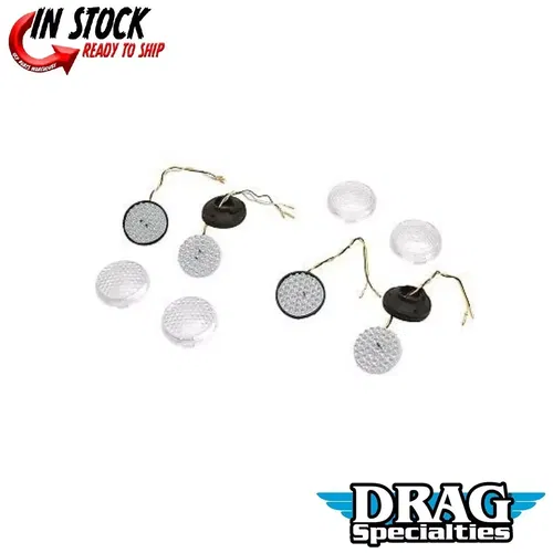 Drag Specialties 2060-0013 LED Front Turn Signal Conversion Kit Deuce Style
