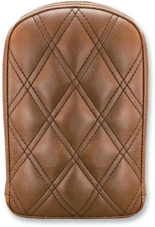 SADDLEMEN Sissy Bar Pad - Lattice Stitched - Brown 041145