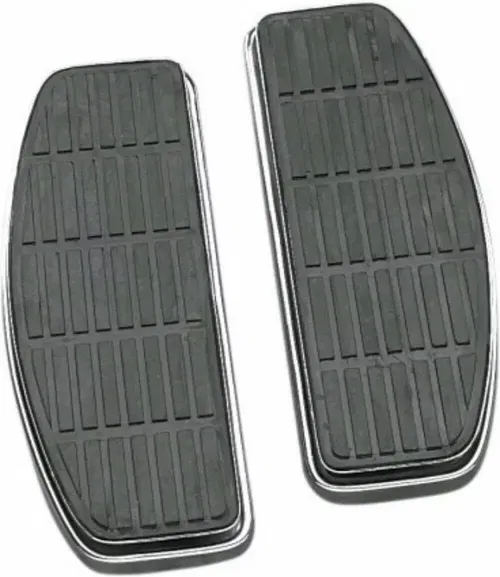 Chrome & Rubber Stock Style Floorboards for Harley Davidson FLT FLST FLD Touring