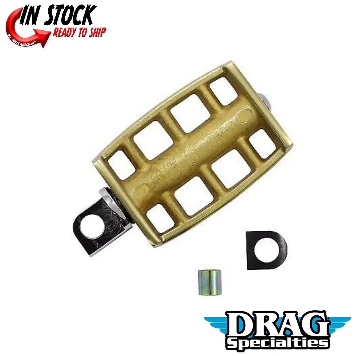 Drag Specialties 1112-0031 Brass Kickstarter Pedal for Harley Kickstart