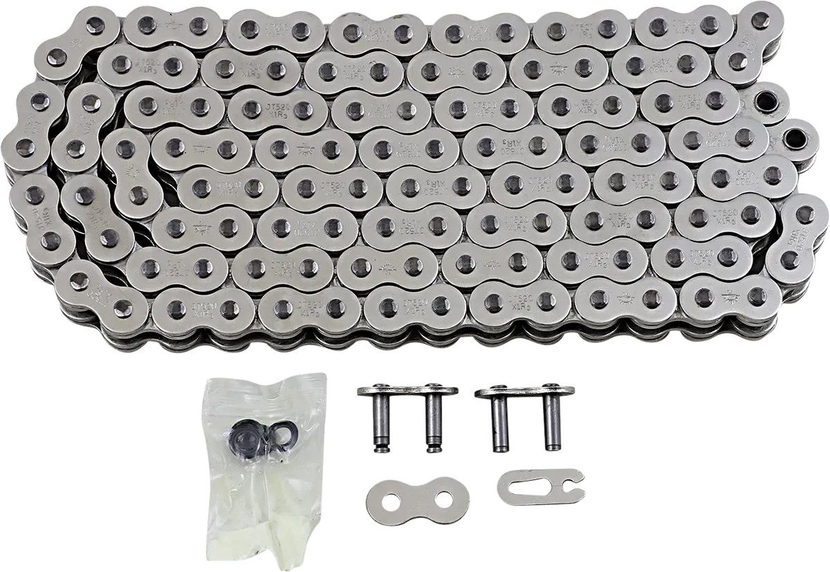 JT CHAINS 520 X1R3 Chain - Nickel - Fits 124 Link JTC520X1R3NN124DL