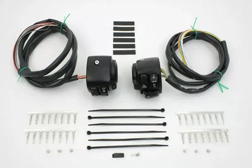 V-Twin Handlebar Control Switch Housing Kit Black 32-0278