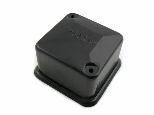 Black 6 Volt Delco Remy Regulator Cover for Harley Davidson by V-Twin