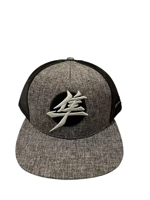 SUZUKI MESH HAT CAP HAYABUSA KANJI LOGO BLACK HEATHER GREY GENUINE OEM NEW