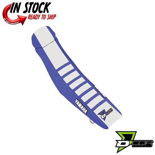 D'COR Seat Cover Blue/White Yamaha YZ125 YZ250 2 Stroke 2022-2023 NEW