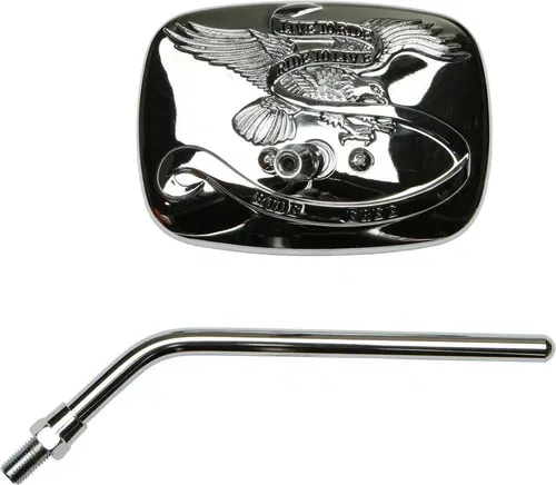 "Live to Ride" Spirit Mirror Right 10mm Chrome Emgo 20-31754A