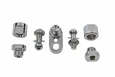 Chrome Front Turn Signal Clamp Ball Stud for Harley Davidson by V-Twin