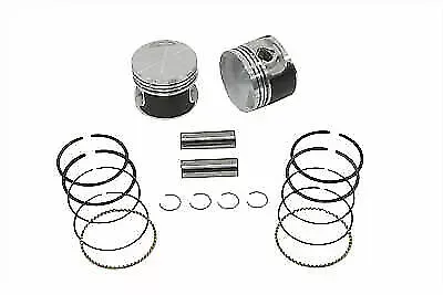 Replica 883cc Piston Set .005 Oversize for Harley Davidson by V-Twin