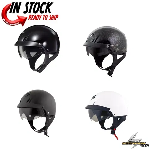 2024 SCORPION EXO C110 MOTORCYCLE HALF HELMET - PICK SIZE & COLOR