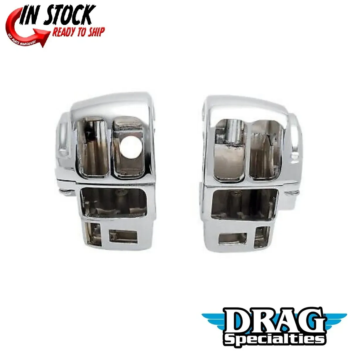 Drag Specialties Chrome Cruise Switch Housing for 08-13 Touring w Radio & Cruise