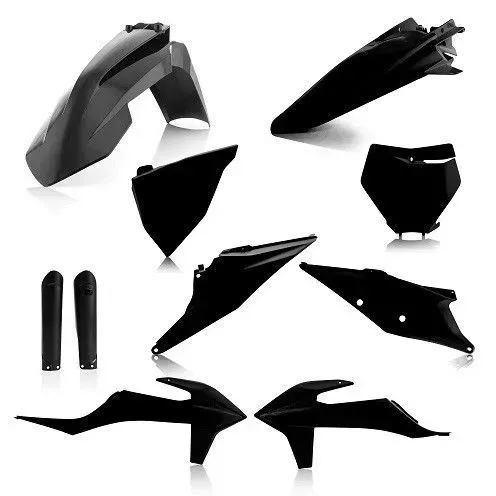 Acerbis Complete Plastic Kit Black For KTM SX/SX-F/XC/XC-F 2019 2726490001