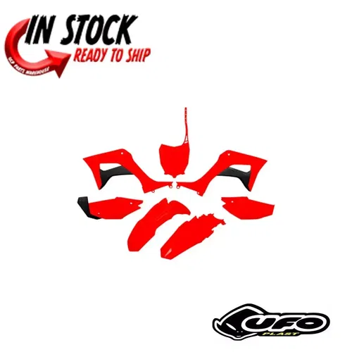 UFO FULL BODY REPLACEMENT FENDER KIT HONDA 2019-2024 CRF110F RED HOKIT124-070