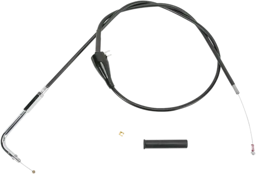 DRAG SPECIALTIES Black Vinyl Idle Cable - Fits 30-3/4" 4342500B