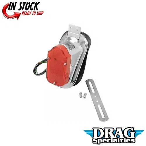 Drag Specialties 2010-0562 Universal Mount Tombstone LED Taillight with License