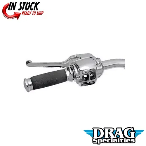 Drag Specialties 0610-0531 Chrome Handlebar Control Kit 11/16 Bore for Dual Disc