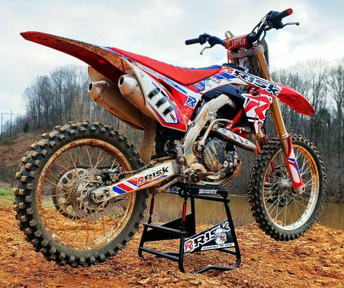 RISK RACING ADJUSTABLE TOP STAND WITH MAGNETIC SIDE PLATES MOTOCROSS MX OFFROAD