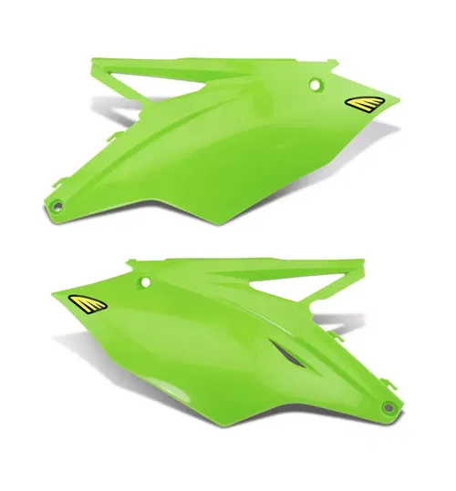 Cycra Green Side Panel Number Plates For Kawasaki KX 250 F 2017, 450 16-17