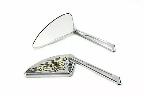 V-Twin 34-0366 - Tear Drop Mirror Set with Slotted Stems