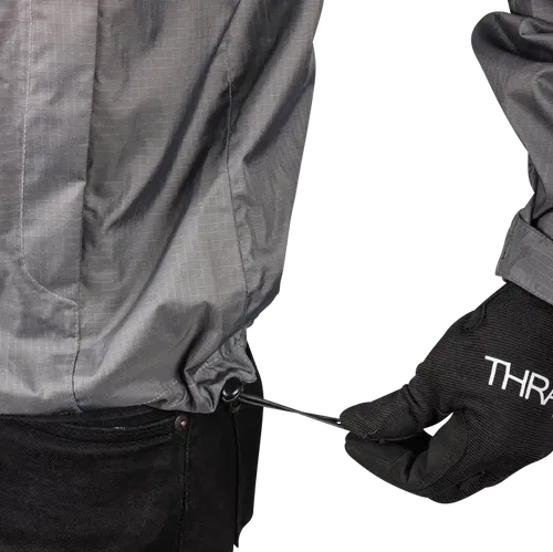 THRASHIN SUPPLY CO. Mission WP Rain Jacket - Black/Gray - Fits 3XL TMJ-11-13