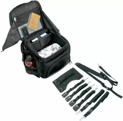 Saddlemen Sissy Bar Back Rest Bag BR1800 Motorcycle Luggage Universal New