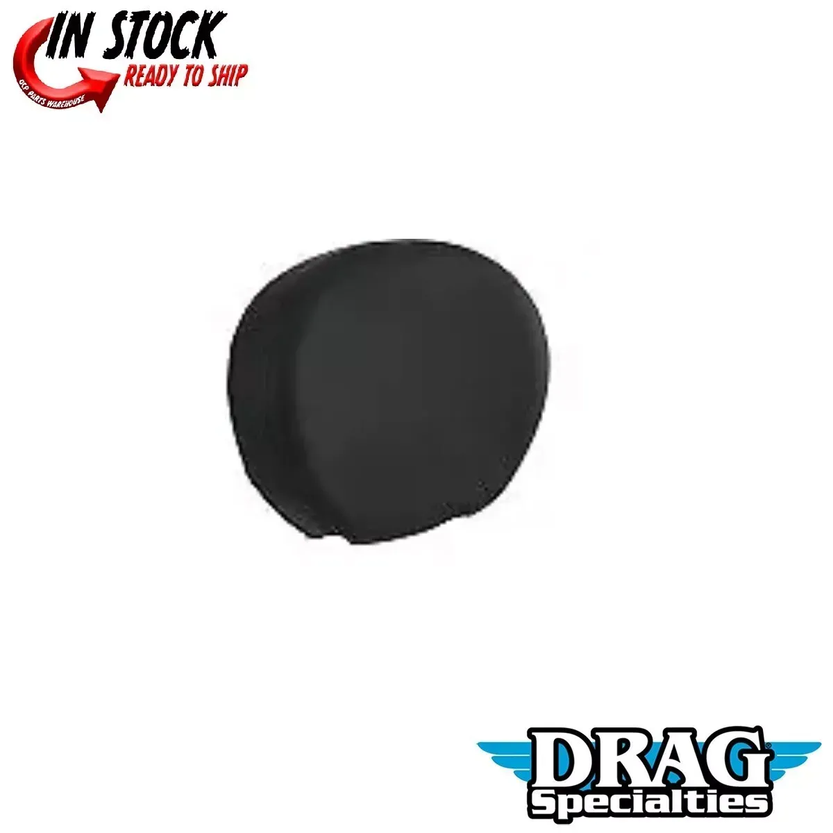 Drag Specialties 0822-0343 Oval Backrest Pad Smooth