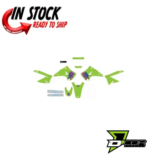 D'COR VISUALS COMPLETE RETRO GRAPHICS KIT KAWASAKI 2003-2008 KX125 KX250