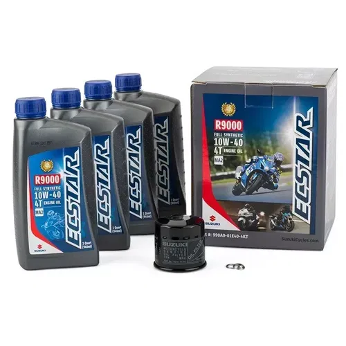 990A0-01E40-4KT SUZUKI ECSTAR R9000 FULL SYNTHETIC 4QT OIL CHANGE KIT