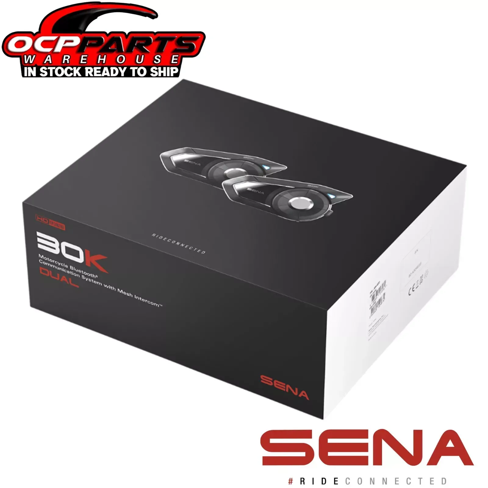 NEW SENA 30K MOTORCYCLE BLUETOOTH INTERCOM COMMUNICATION SYSTEM - DUAL PACK