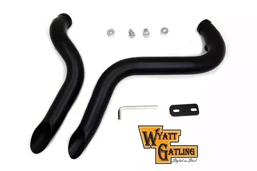 Wyatt Gatling Down Draft Exhaust Header Set fits Harley Davidson 30-0464