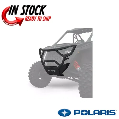POLARIS FRONT HIGH COVERAGE BUMPER MATTE BLACK 2025 RZR PRO XP OEM  2890388-458