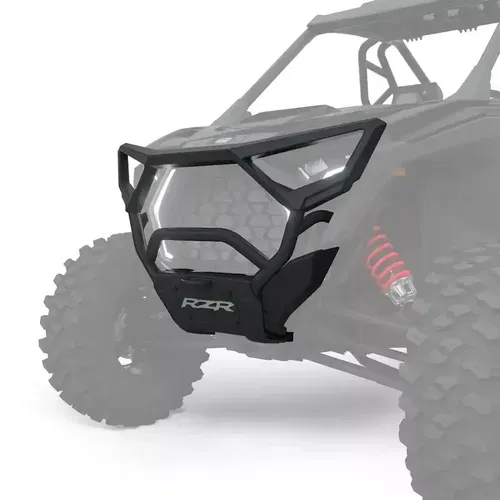 POLARIS FRONT HIGH COVERAGE BUMPER MATTE BLACK 2025 RZR PRO XP OEM  2890388-458