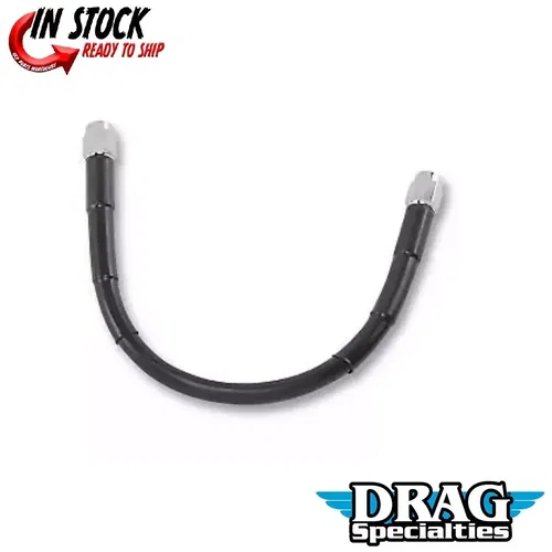 DRAG SPECIALTIES 1741-2701 Universal Brake Line- Black - 10"