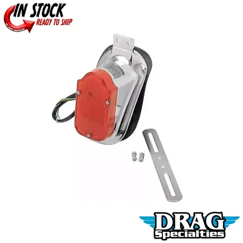 Drag Specialties 2010-0562 Universal Mount Tombstone LED Taillight with License