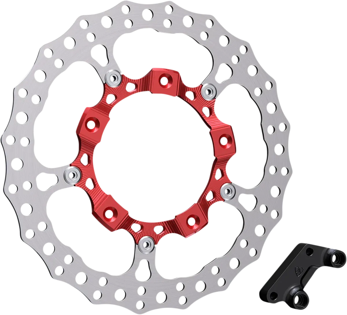 ARLEN NESS Rotor 14" - Front Right - Red Fits 300-007