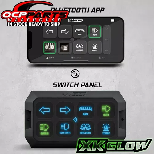 NEW XK GLOW XKCOMMAND OFF ROAD SWITCH PANEL WITH BLUETOOTH XK-CMD-KIT