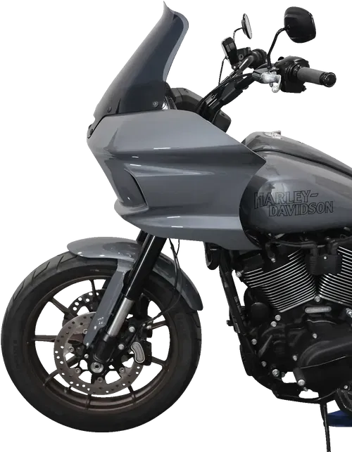 KLOCK WERKS Flare* Windshield - 10" - Dark Smoke - Fits FXLRST KWW-02-0611-DS