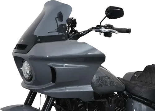 KLOCK WERKS Flare* Windshield - 10" - Dark Smoke - Fits FXLRST KWW-02-0611-DS
