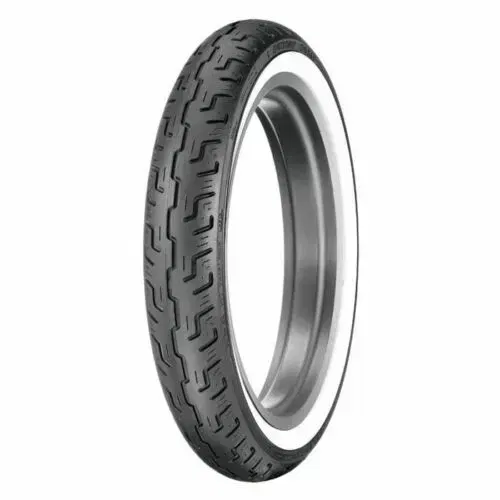 Dunlop D401 Bias Whitewall Front Tire 100/90-19 V-Twin/Cruiser 0305-0399