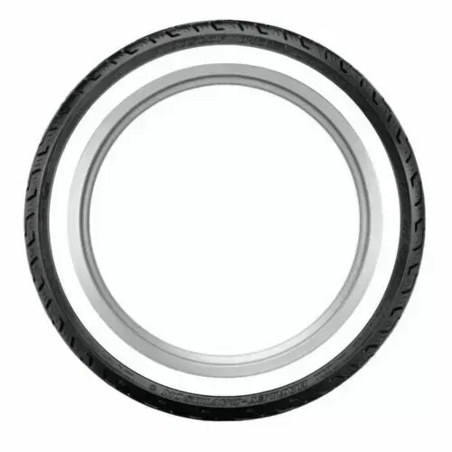 Dunlop D401 Bias Whitewall Front Tire 100/90-19 V-Twin/Cruiser 0305-0399