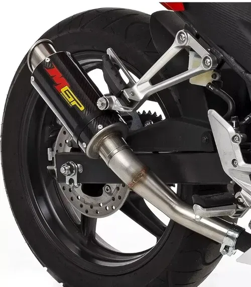 HOTBODIES MGP CARBON FIBER SLIP ON EXHAUST MUFFLER HONDA CBR 500 300R 2013-2022