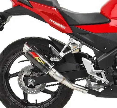 HOTBODIES MGP CARBON FIBER SLIP ON EXHAUST MUFFLER HONDA CBR 500 300R 2013-2022
