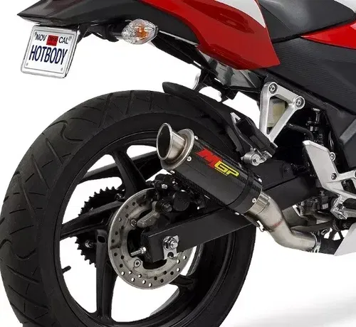 HOTBODIES MGP CARBON FIBER SLIP ON EXHAUST MUFFLER HONDA CBR 500 300R 2013-2022