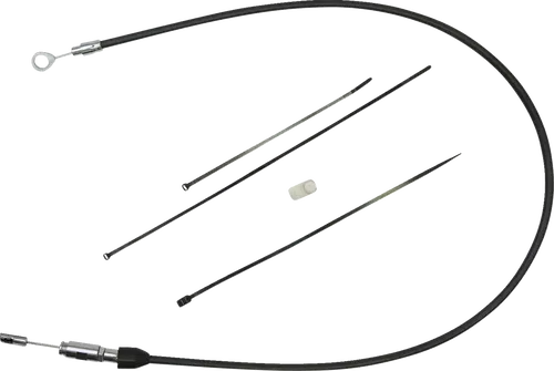 DRAG SPECIALTIES Quick Connect Clutch Cable - Upper - 32" - Black/Chrome