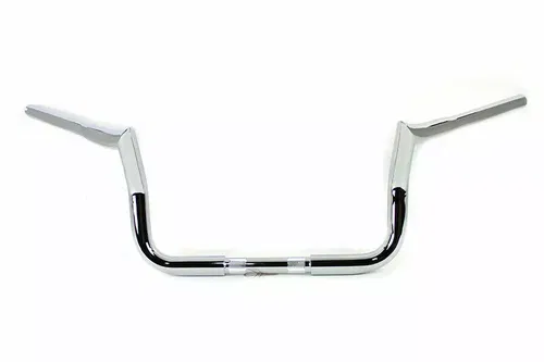 10" Handlebar without Indents Chrome for Harley Davidson by V-Twin