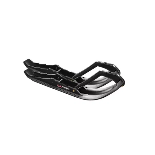 C&A PRO TMX 6-3/4" SNOWMOBILE TECHNICAL BLACK MOUNTAIN SKIS W/ BLACK LOOPS