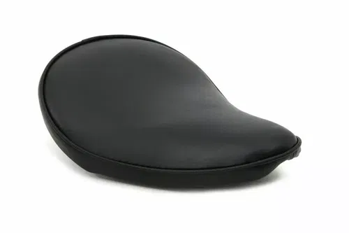 Black Smooth Solo Seat Small for Harley Davidson by V-Twin