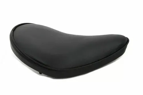 Black Smooth Solo Seat Small for Harley Davidson by V-Twin
