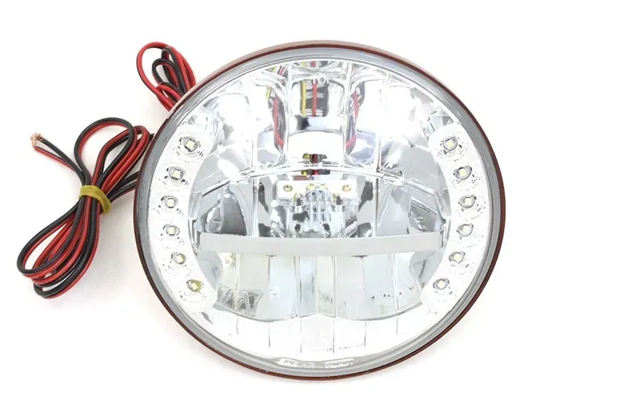 7" LED Headlamp Assembly by Wyatt Gatling for Harley Davidson by V-Twin