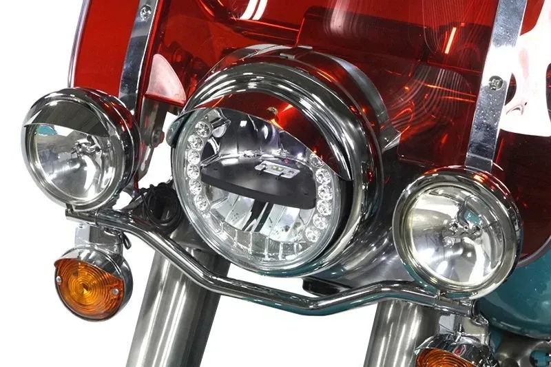 7" LED Headlamp Assembly by Wyatt Gatling for Harley Davidson by V-Twin